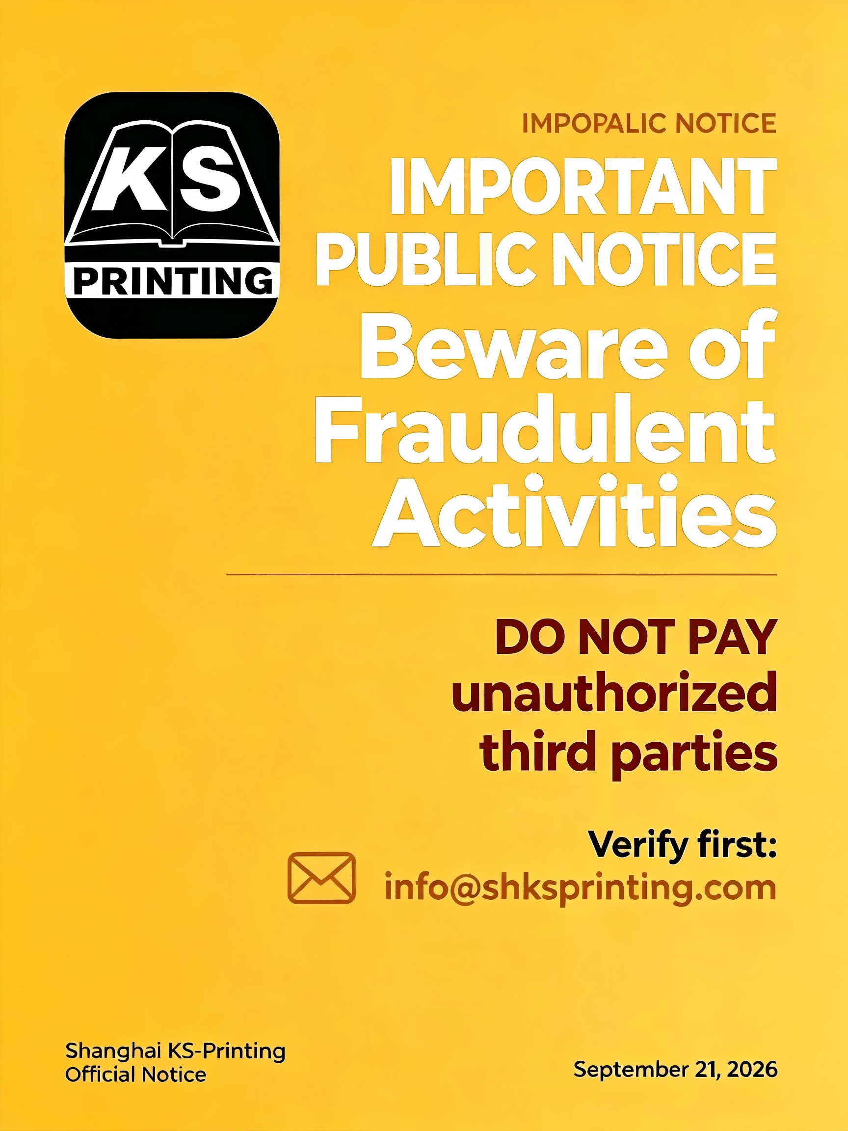 IMPORTANT PUBLIC NOTICE