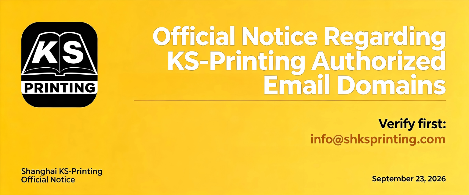 Official Notice Regarding KS Printing Authorized Email Domains